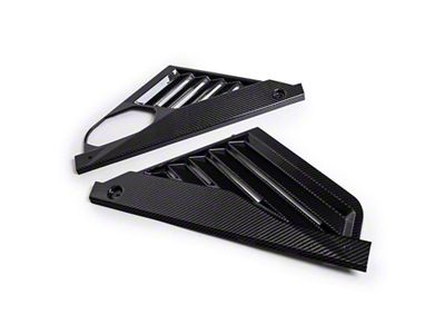 Engine Bay Panel Cover; Carbon Fiber (20-25 Corvette C8 Coupe)