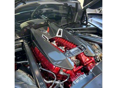 Engine Cover; Carbon Fiber (23-25 Corvette C8 Z06)