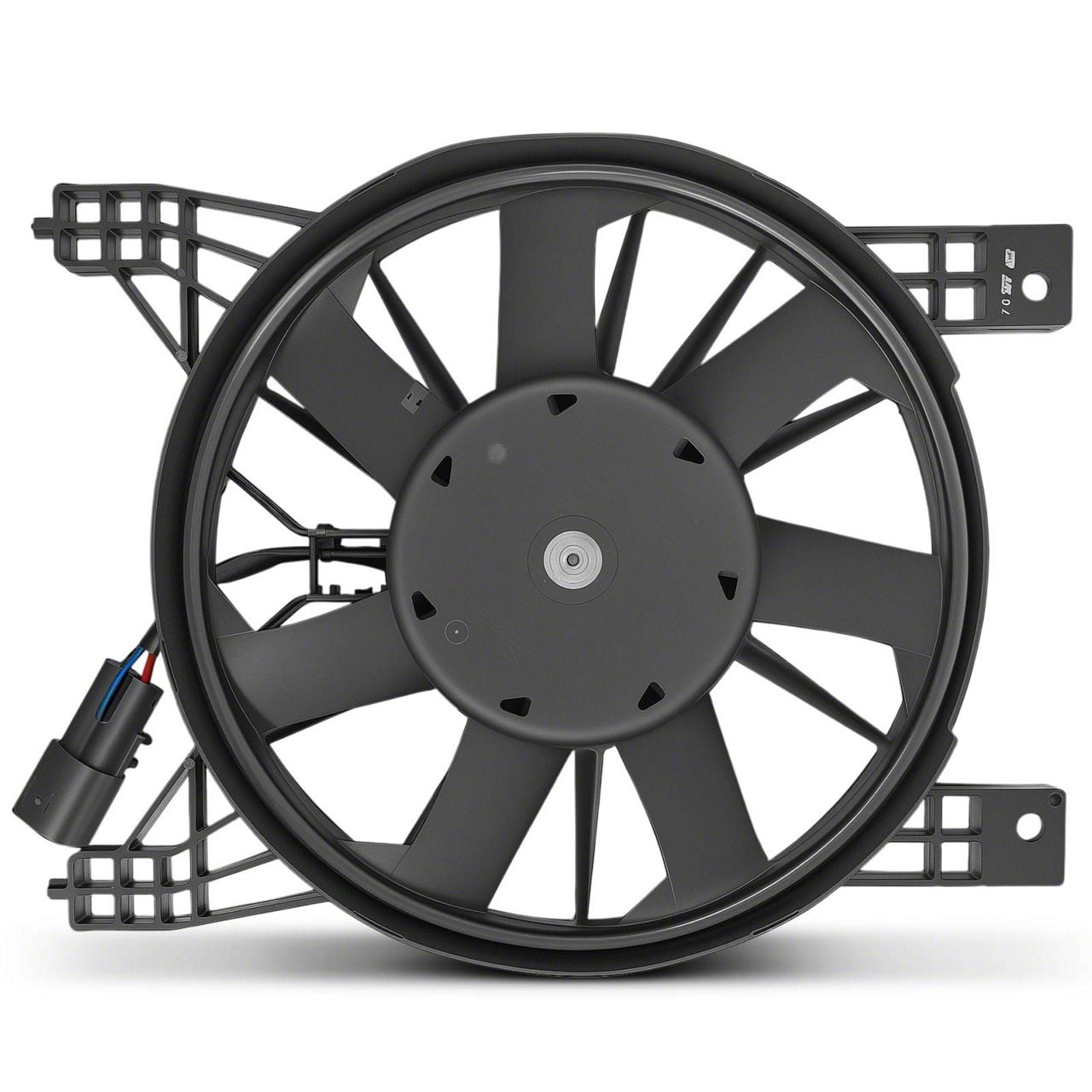 Corvette Engine Radiator Cooling Fan Assembly with Shroud; Passenger ...