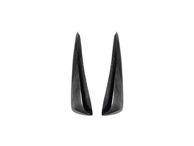 EOS Extended Package Rear Splash Guards; Carbon Fiber (97-04 Corvette C5)