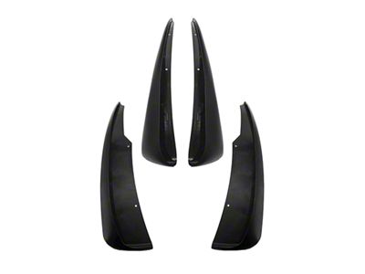 EOS Extended Package Splash Guards; Gloss Black (97-04 Corvette C5)