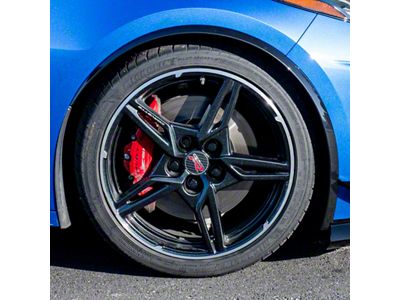 EOS Performance Package Side Wheel Fender Trim; Front; Carbon Flash Metallic (20-25 Corvette C8)