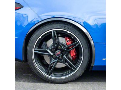 EOS Performance Package Side Wheel Fender Trim; Rear; Hydro-Fipped Carbon Fiber (20-25 Corvette C8)