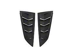 EOS Track Package Quarter Window Louvers; Primer Black (14-19 Corvette C7 Coupe)