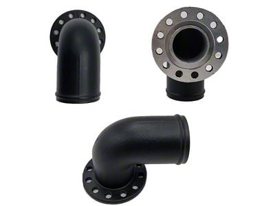 EWP Alloy 90-Degree Elbow Flange Adapter; 38mm (Universal; Some Adaptation May Be Required)