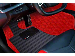 F1 Hybrid Floor Mats; Full Red (14-19 Corvette C7)