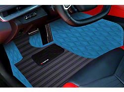 F1 Hybrid Floor Mats; Light Blue (05-13 Corvette C6)