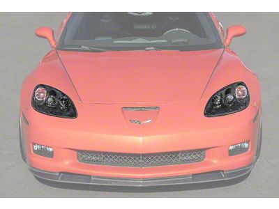 Factory OEM Replacement Style Headlight Housings; Carbon Fiber (05-13 Corvette C6)