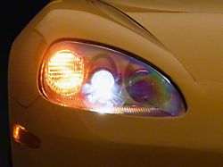 Factory OEM Style HID Headlights; Inferno Orange Housing; Clear Lens (05-13 Corvette C6)