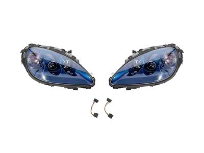 Factory OEM Style HID Headlights; LeMans Blue Housing; Clear Lens (05-13 Corvette C6)