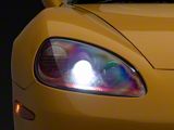 Factory OEM Style HID Headlights; Torch Red Housing; Clear Lens (05-13 Corvette C6)