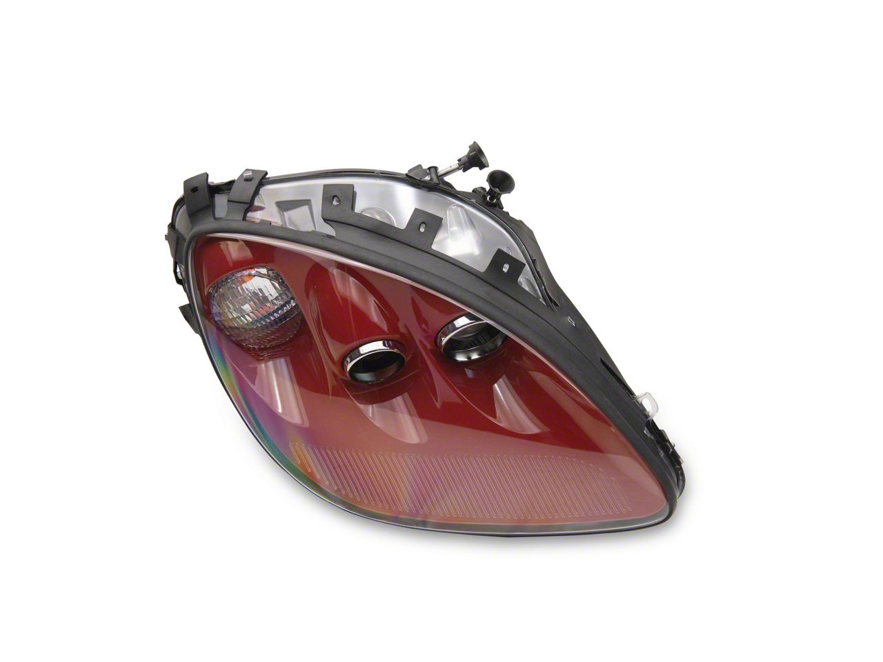 Corvette Factory OEM Style HID Headlights; Torch Red Housing