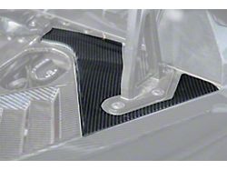 Factory Style Engine Bay Corner Vent Covers; Carbon Fiber (20-26 Corvette C8 Coupe)