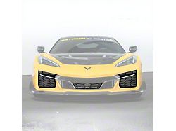 Factory Style Front Radiator Grille Mesh; Glossy Black (23-26 Corvette C8 E-Ray, Z06)