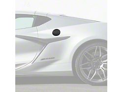 Factory Style Fuel Tank Lid Cover; Carbon Fiber (20-26 Corvette C8)