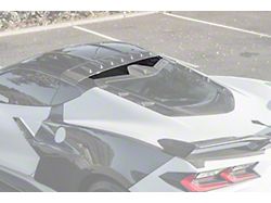 Factory Style Rear Hatch Upper Molding Trim; Carbon Fiber (20-25 Corvette C8 Coupe)