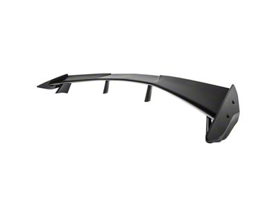 Factory Style Rear Spoiler Winglets; Carbon Fiber (20-24 Corvette C8 w/ High Wing Rear Spoiler)