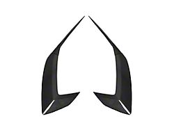 Factory Style Replacement Side Door Scoops; Carbon Fiber (20-25 Corvette C8, Excluding Z06)