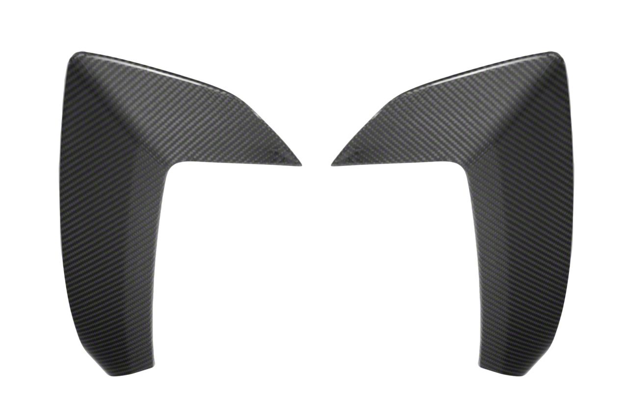 Corvette Factory Style Replacement Side Door Scoops; Carbon Fiber