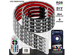 Flexible LED Strip Interior Lighting Underglow Lighting Kit; 24-Inch (Universal; Some Adaptation May Be Required)