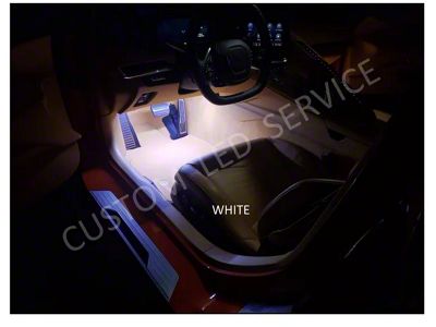 Footwell LED Lighting Kit; White (20-25 Corvette C8)