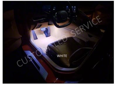 Footwell LED Lighting Kit; White (20-24 Corvette C8)
