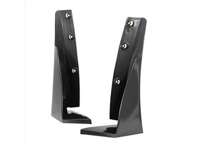 Front Bumper Canards; Gloss Grey (14-19 Corvette C7)