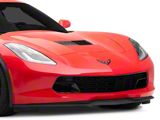Front Bumper Grille without Camera Brackets; Carbon Flash Metallic (14-19 Corvette C7)