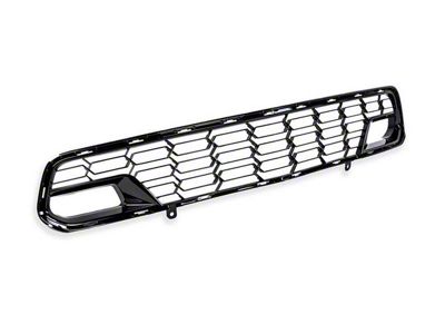 Front Bumper Grille without Camera Brackets; Carbon Flash Metallic (14-19 Corvette C7)