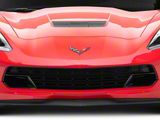 Front Bumper Grille without Camera Brackets; Carbon Flash Metallic (14-19 Corvette C7)