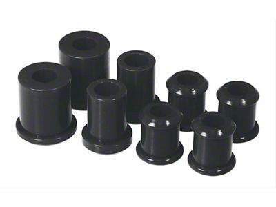 Front Control Arm Bushing Kit without Shells; Black (97-13 Corvette C5 & C6)