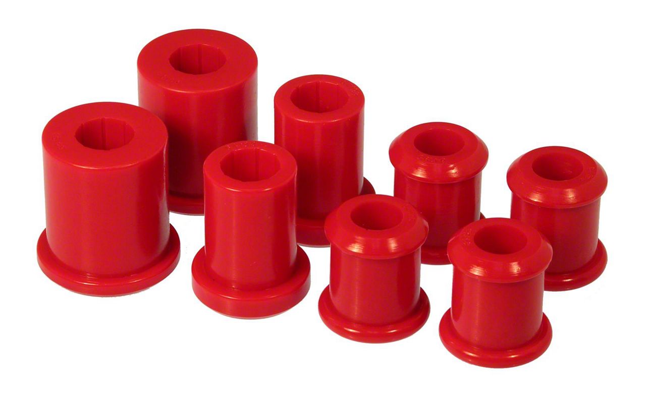 Corvette Front Control Arm Bushing Kit without Shells; Red (9713