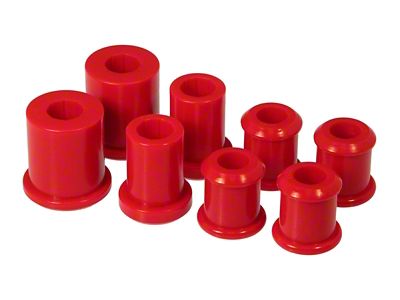 Front Control Arm Bushing Kit without Shells; Red (97-13 Corvette C5 & C6)