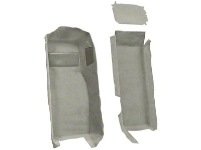 Front Cutpile Molded Carpet with Heel Pad; Antelope/Light Neutral (97-04 Corvette C5)