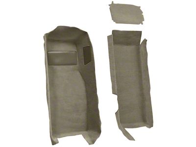 Front Cutpile Molded Carpet; Medium Beige (97-04 Corvette C5)