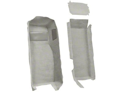 Front Cutpile Molded Carpet; Oyster/Shale (97-04 Corvette C5)