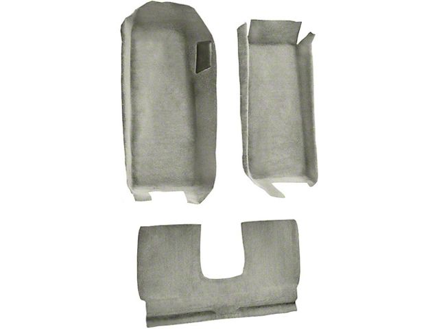 Front Cutpile Molded Carpet with Rear Seat Riser; Almond (05-13 Corvette C6 Coupe)