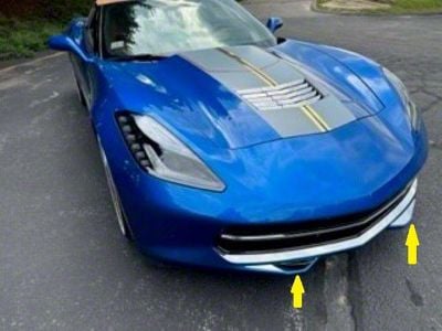 Front End Trim; Stainless Steel (14-19 Corvette C7)