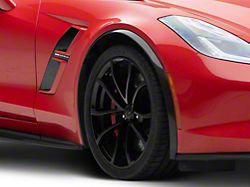 Front Fender Flare Wheel Trim; Carbon Fiber (14-19 Corvette C7)