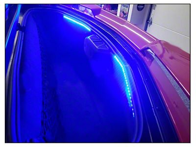 Front and Rear Trunk LED Lighting Kit; Aqua (20-25 Corvette C8)
