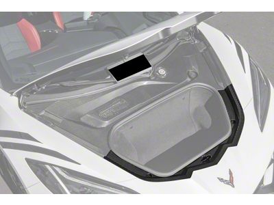 Front Trunk Lower Trim Cover; Carbon Fiber (20-25 Corvette C8)