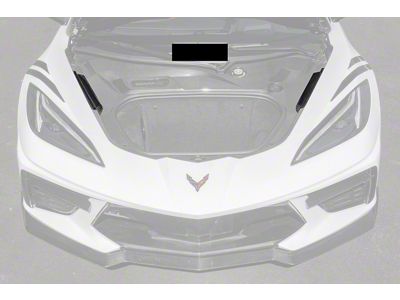 Front Trunk Side Trim Cover; Carbon Fiber (20-25 Corvette C8)