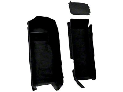 Front Truvette Molded Carpet; Black (97-04 Corvette C5)