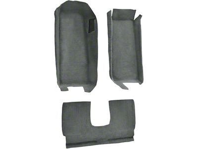 Front Truvette Molded Carpet with Rear Seat Riser; Gray (05-13 Corvette C6 Coupe)