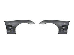 Front Widebody Fenders; Matte Black (05-13 Corvette C6)