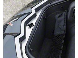 Frunk Latch; Brushed with Polished Trim (20-23 Corvette C8 Coupe)
