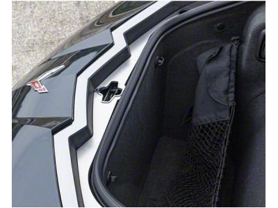 Frunk Latch; Brushed with Polished Trim (20-25 Corvette C8 Coupe)