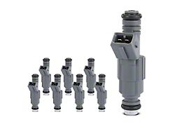 Fuel Injector Kit; Set of 8; Black (99-00 Corvette C5)