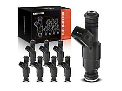 Fuel Injectors; Set of 8; Black (97-04 Corvette C4)