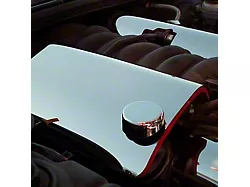 Fuel Rail Covers with Oil Cap Cover; Polished (97-98 Corvette C5)